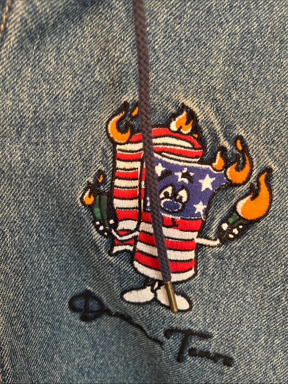 Denim Tears Firecracker Denim Jacket NWT - Picture 3 of 4